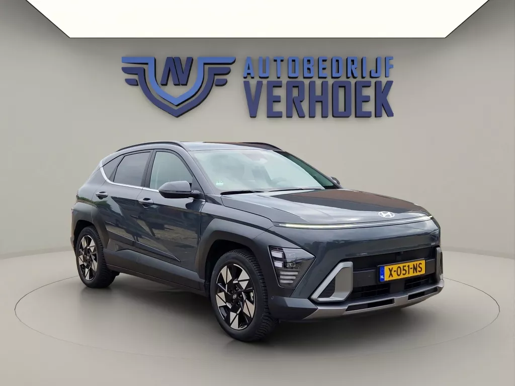 Hyundai KONA 1.6 GDI HEV Premium Trekhaak - NL Auto - Leer